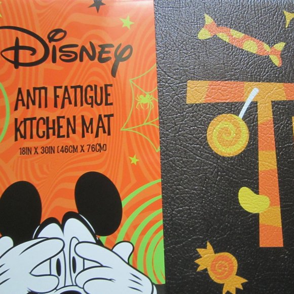 Disney Mickey Minnie Trick or Treat Halloween Anti Fatigue Kitchen Floor Mat - Picture 2 of 3